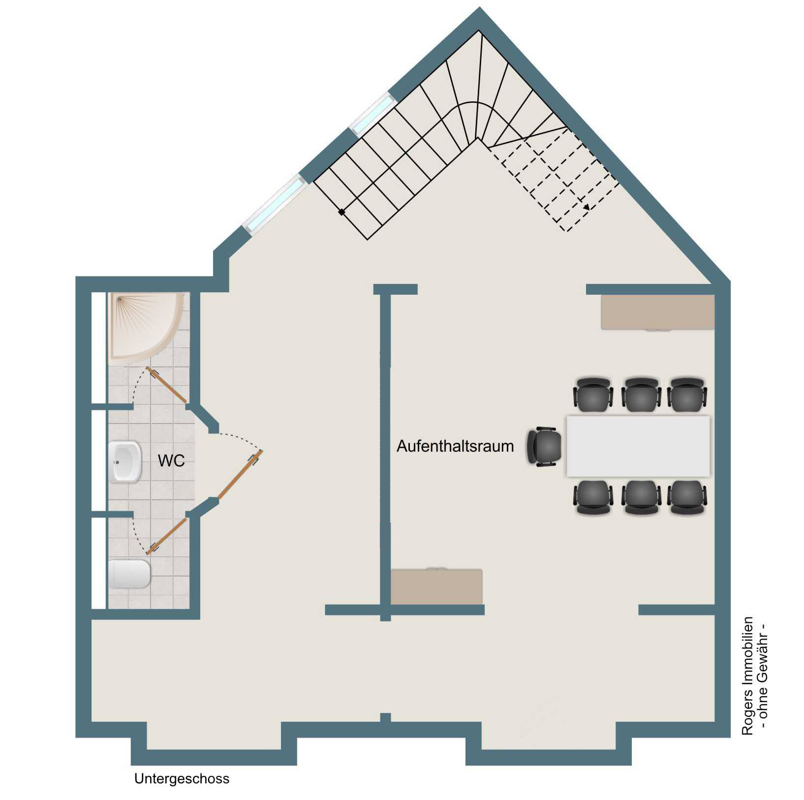 Grundriss Gewerbe Untergeschoss