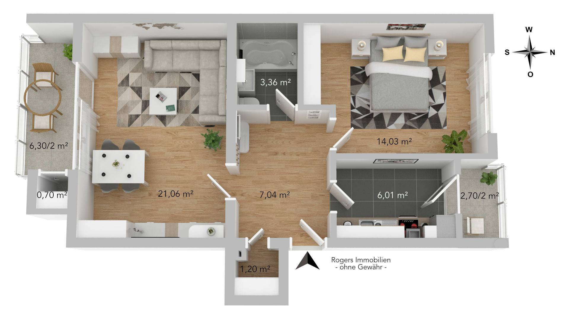 Bogenhausen Wohnung Grundriss