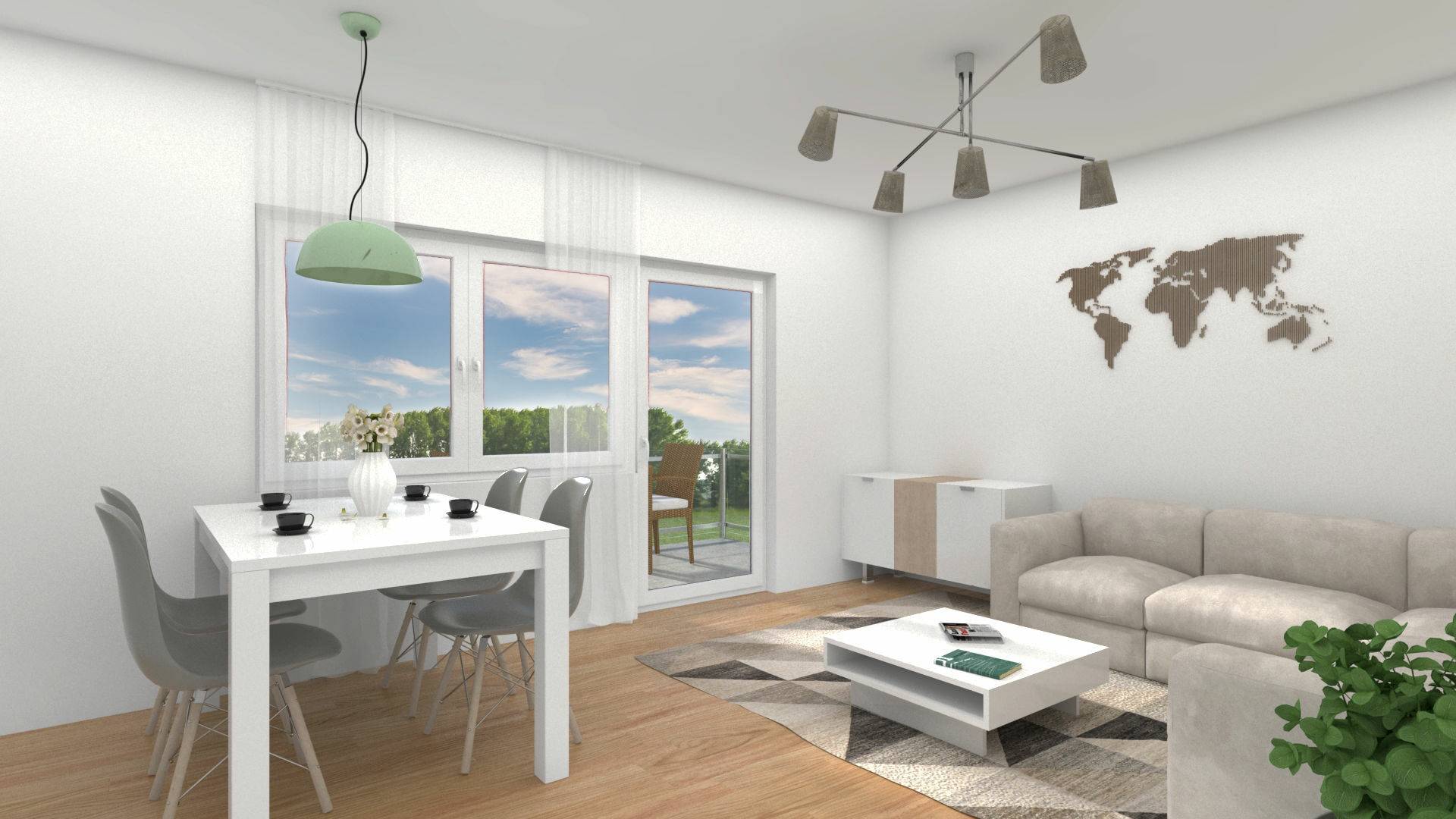 Bogenhausen Wohnung Wohnzimmer