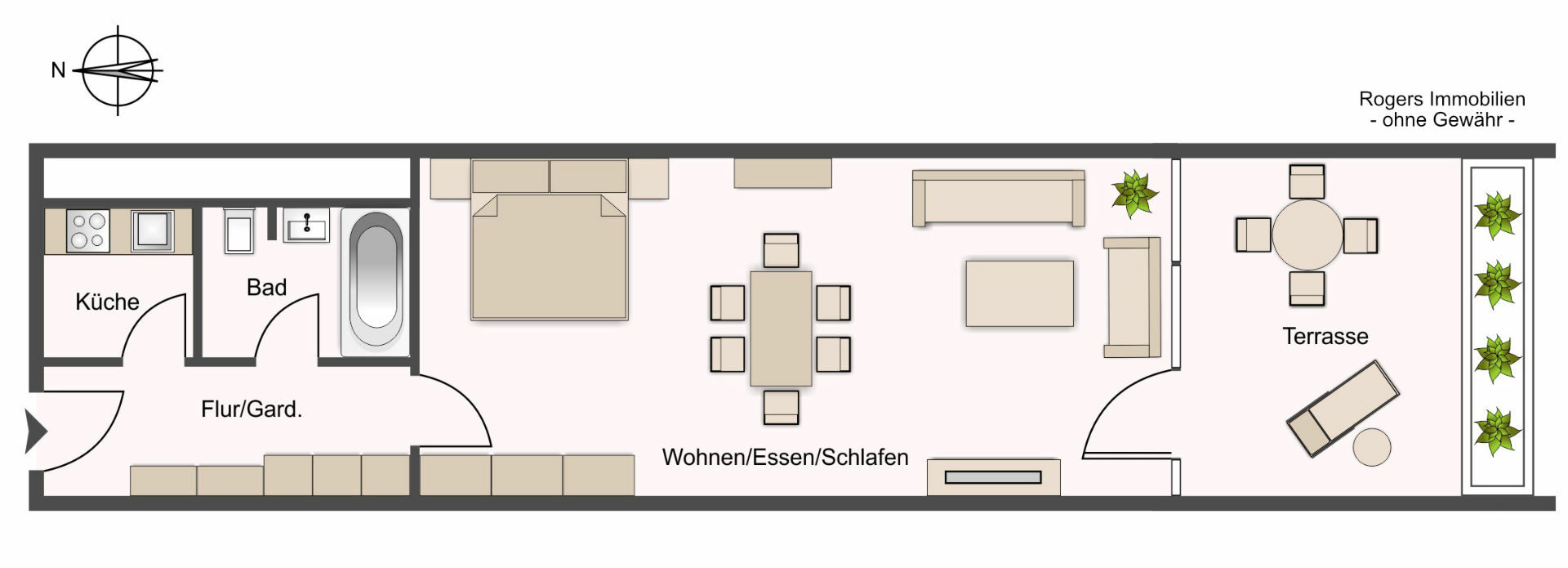 Bogenhausen Wohnung Grundriss