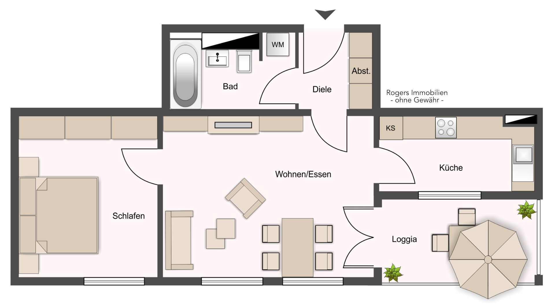Milbertshofen Wohnung Grundriss