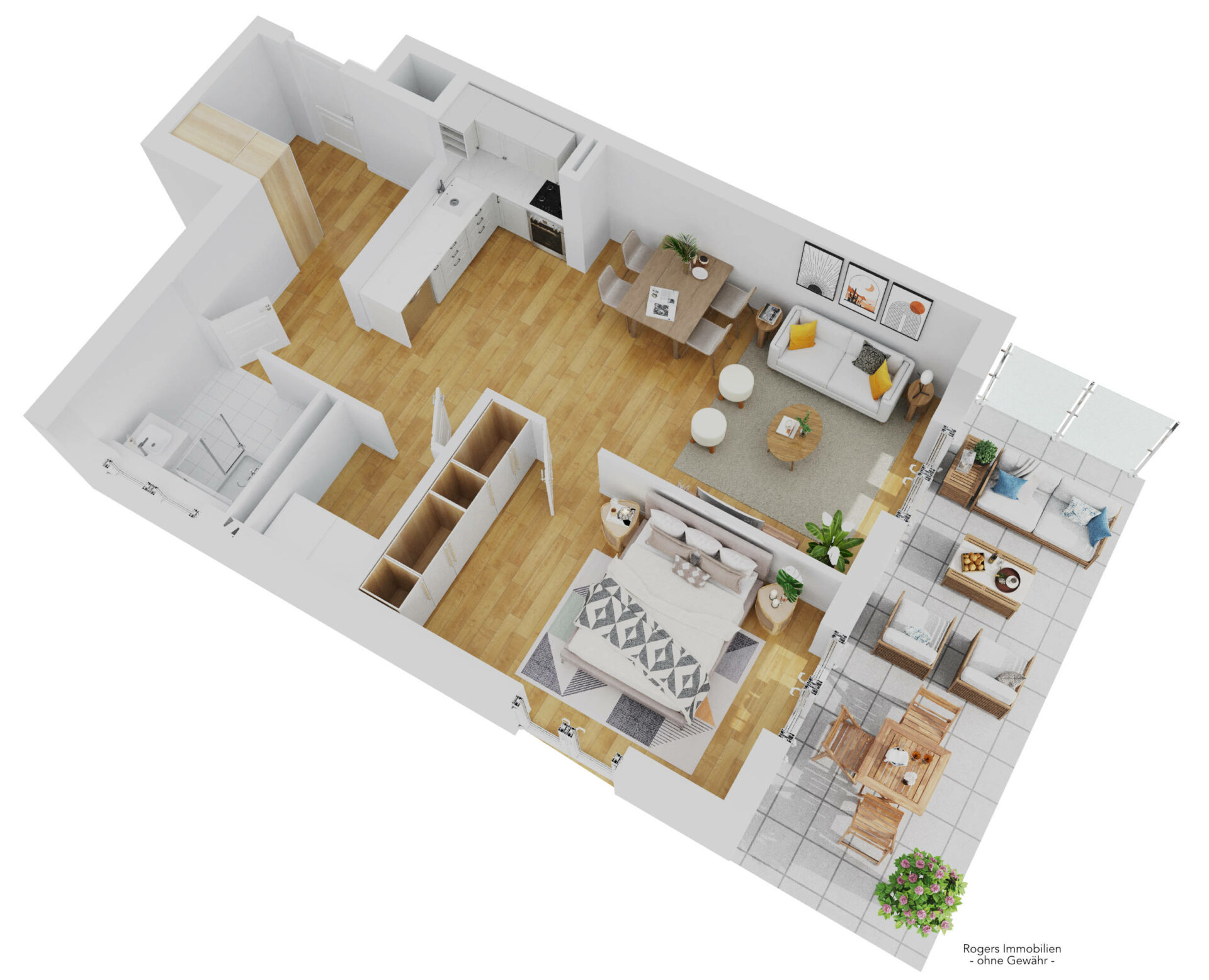 Grundriss Wohnung EG rechts