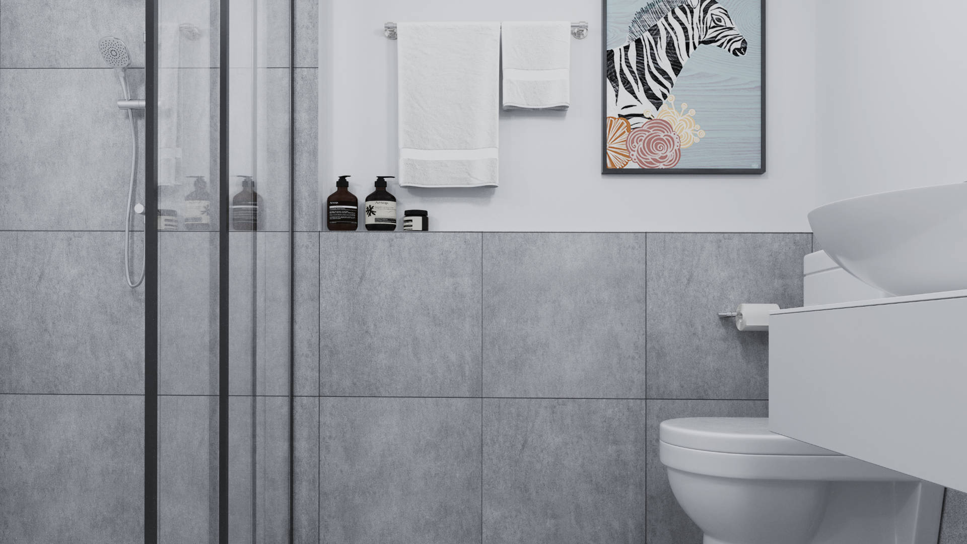 Trudering Wohnung Duschbad