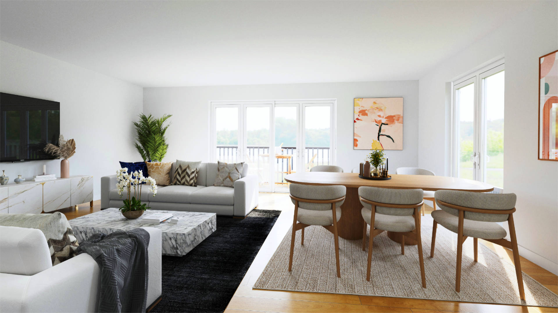 Trudering Wohnung Wohnzimmer