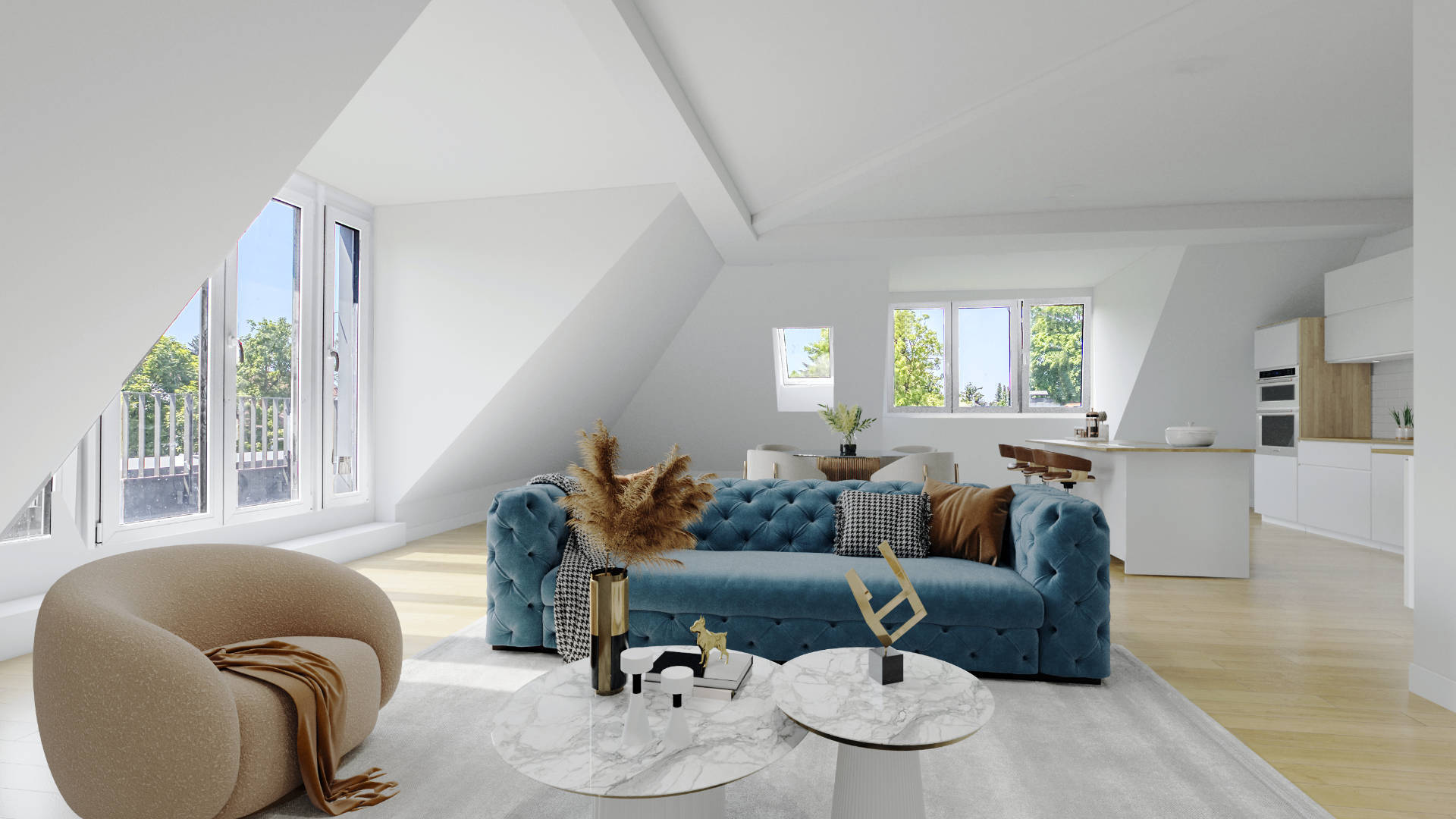 Trudering Wohnung Wohnzimmer