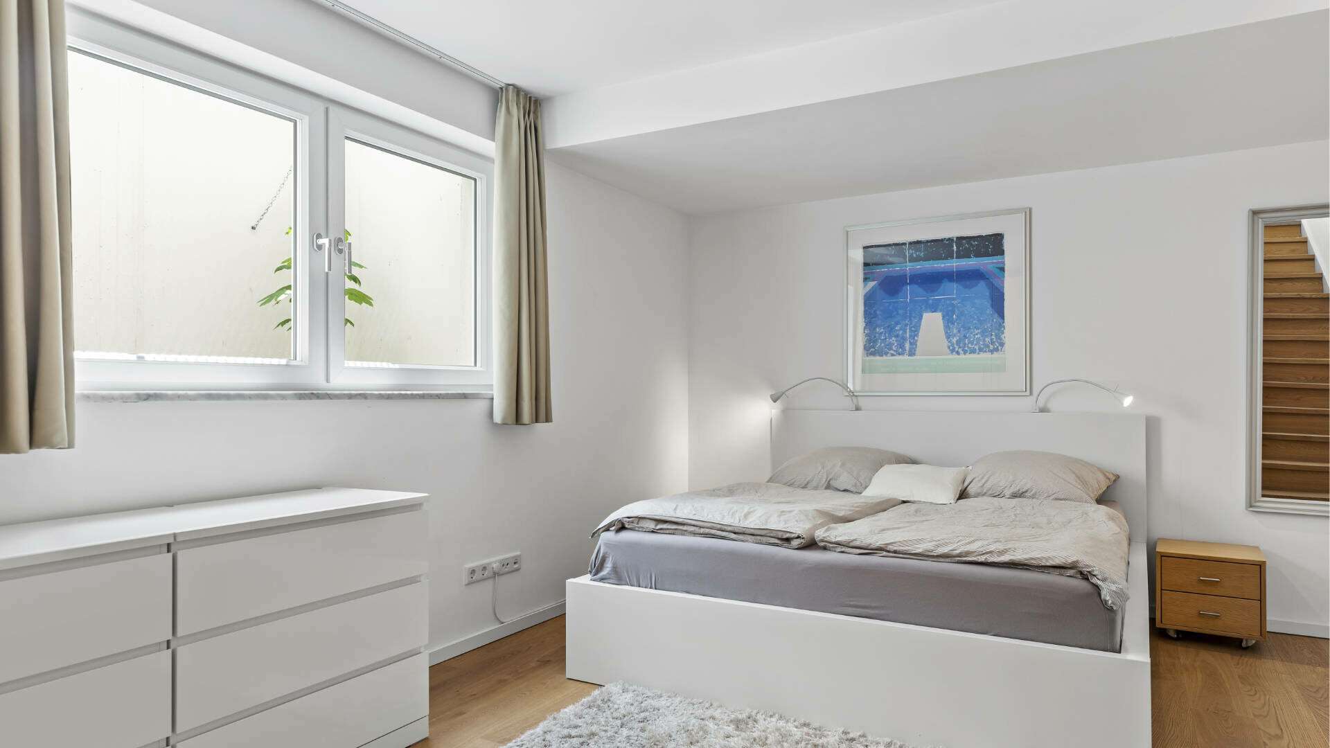 Lerchenau Gartenwohnung Schlafzimmer
