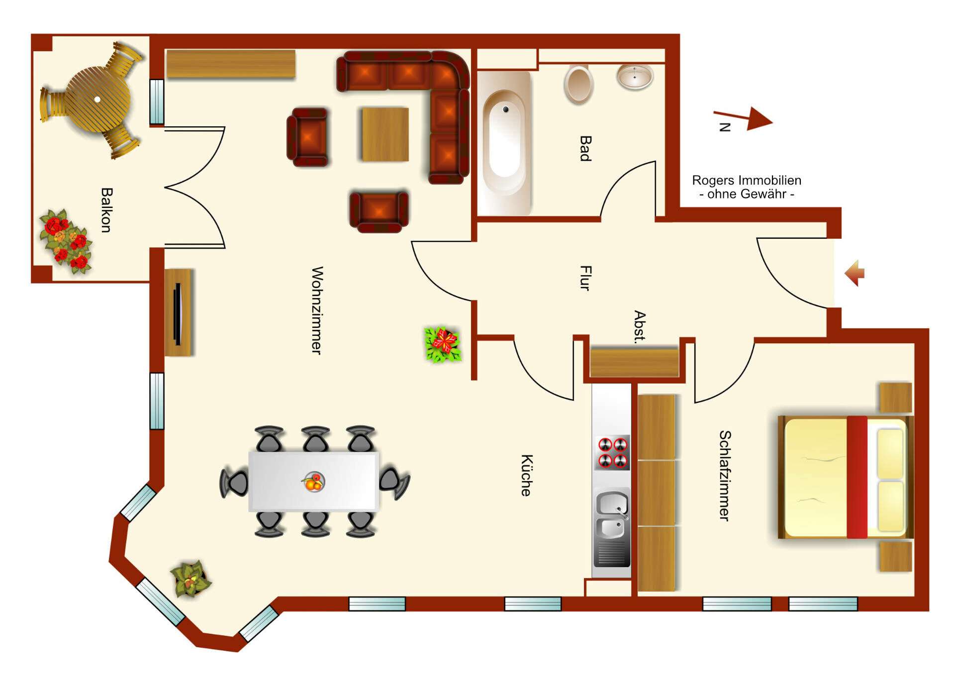Grundriss Wohnung Nymphenburg