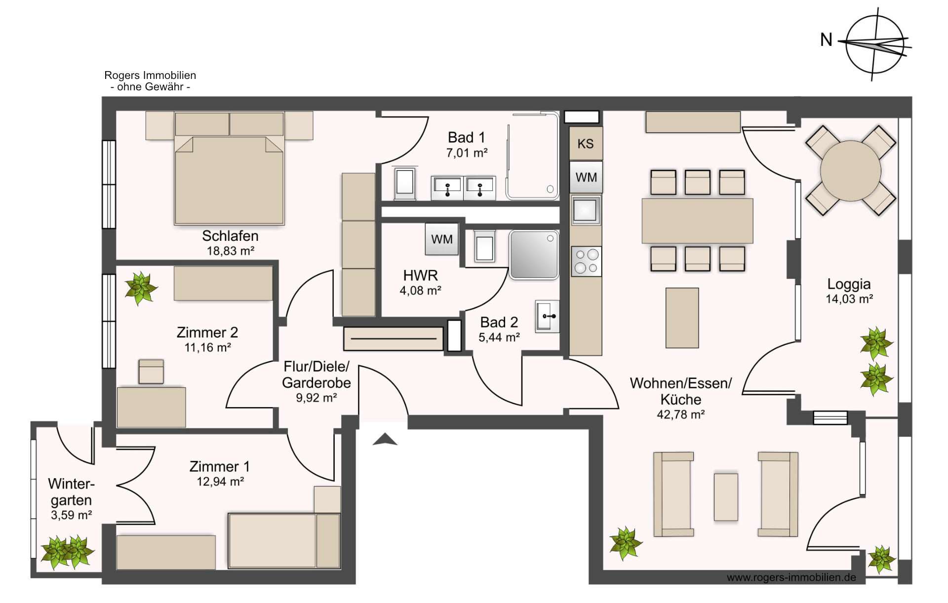 Nockherberg Wohnung Grundriss