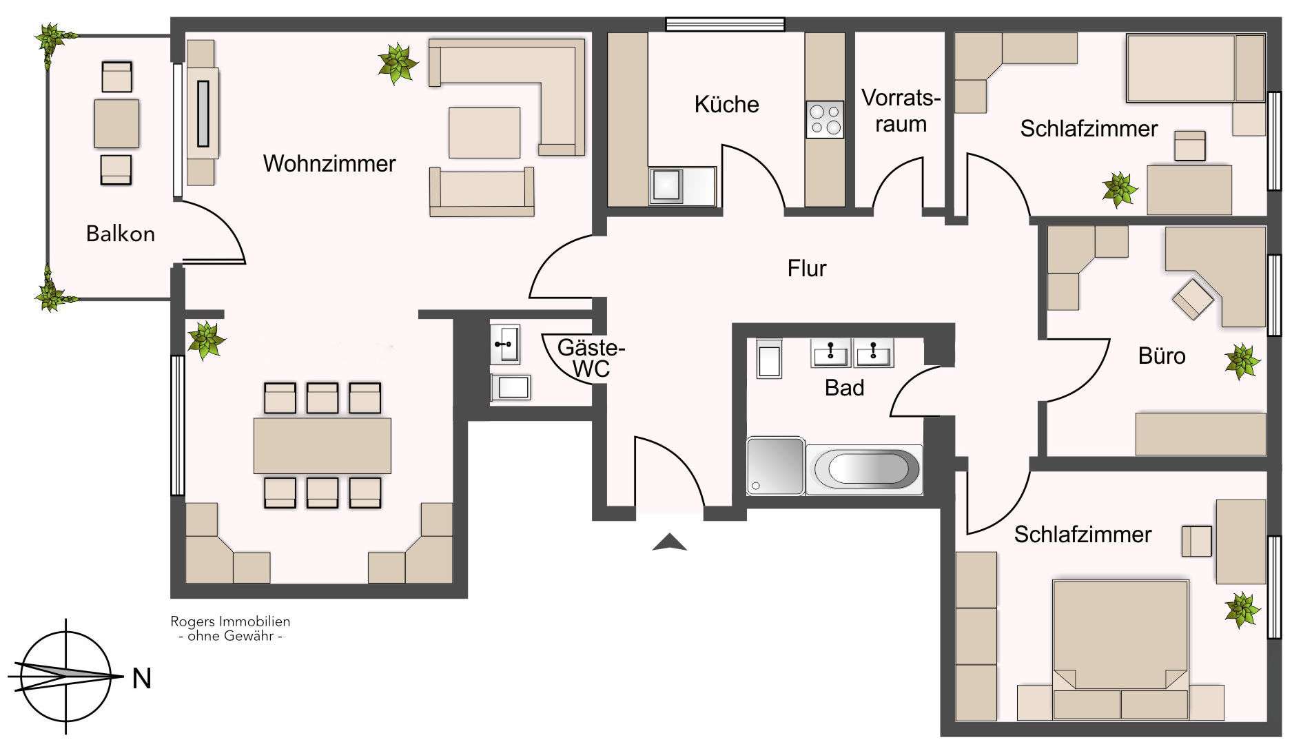 Solln Wohnung verkaufen Grundriss