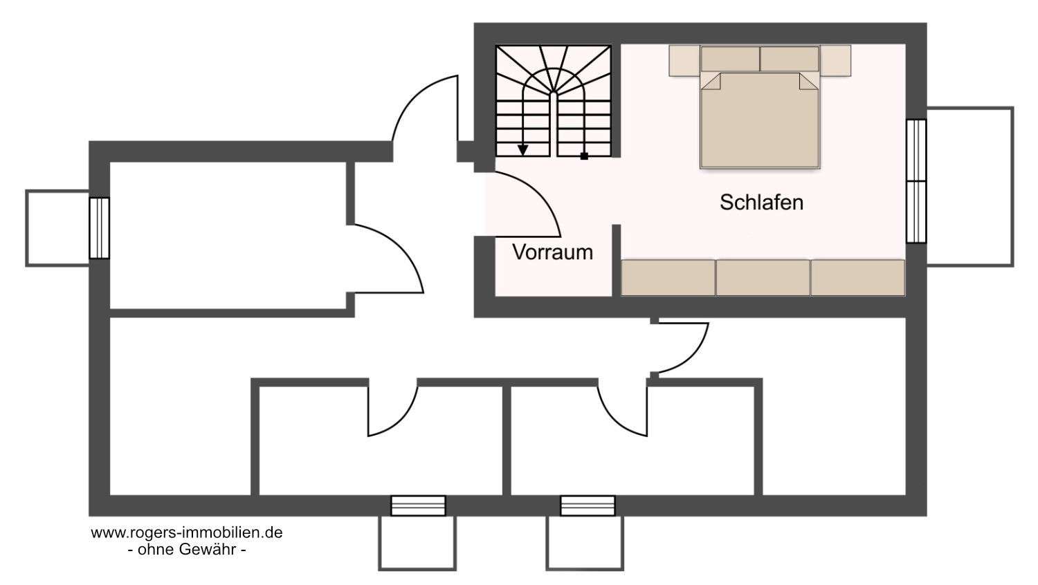 Grundriss im Souterrain