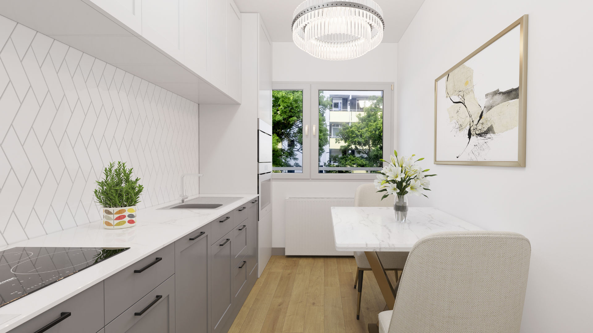 Berg am Laim Wohnung kaufen Küche Visualisierung Berg am Laim Wohnung kaufen Küche Visualisierung