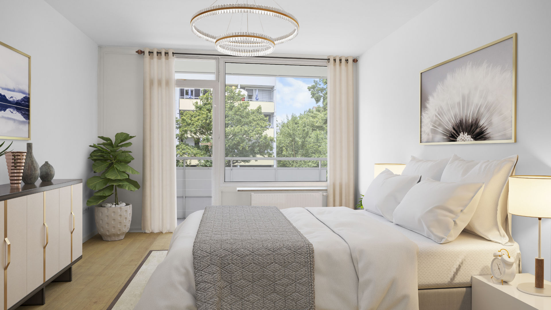 Berg am Laim Wohnung kaufen Schlafzimmer Visualisierung Berg am Laim Wohnung kaufen Schlafzimmer Visualisierung