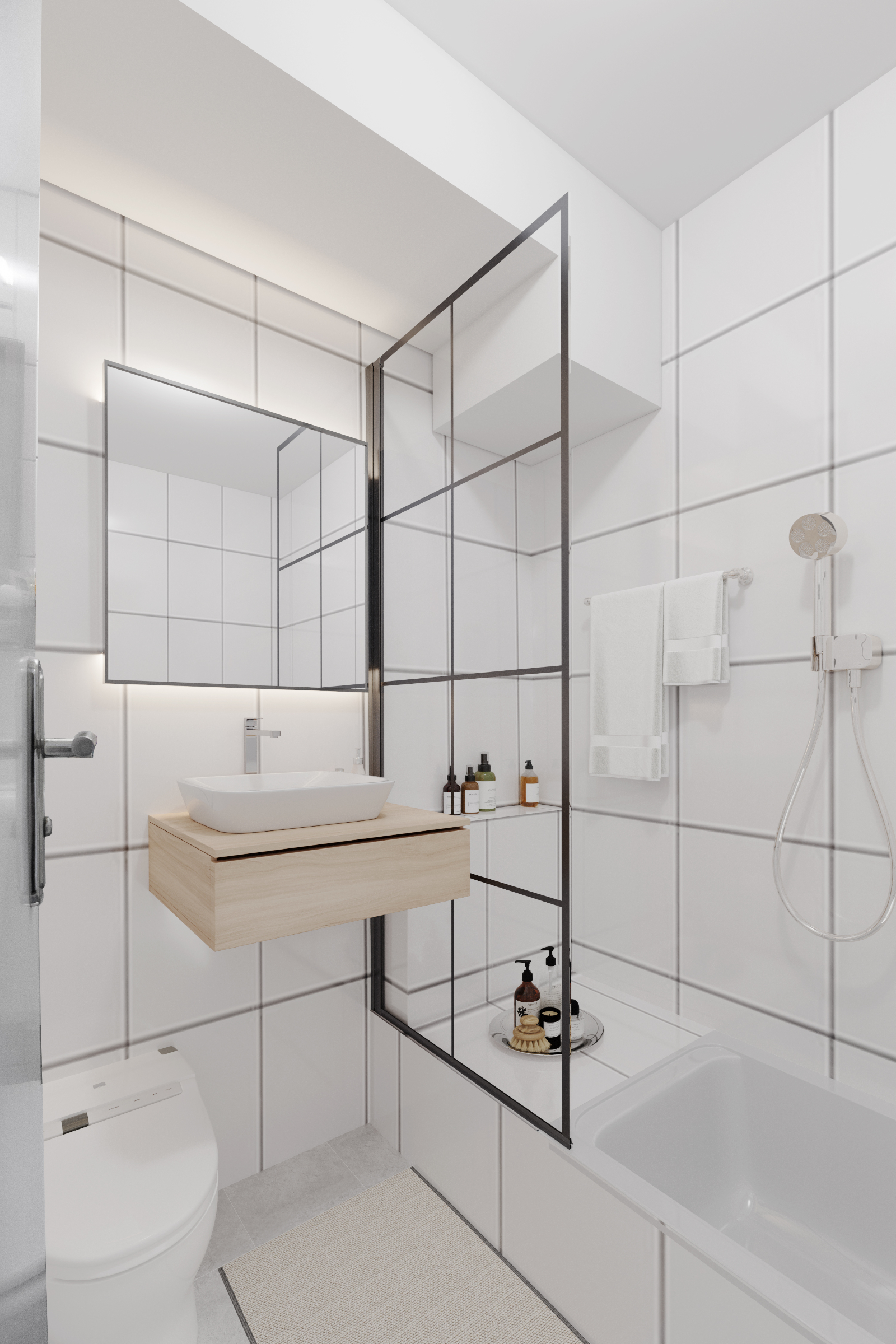 München Lehel Duschbad Visualisierung München Lehel Duschbad Visualisierung