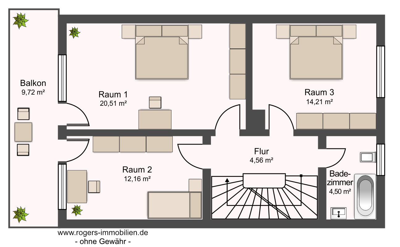 Grundriss Obergeschoss