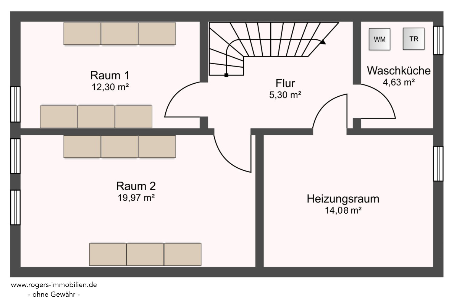 DHH in München-Obermenzing zum Kauf | Grundriss Untergeschoss