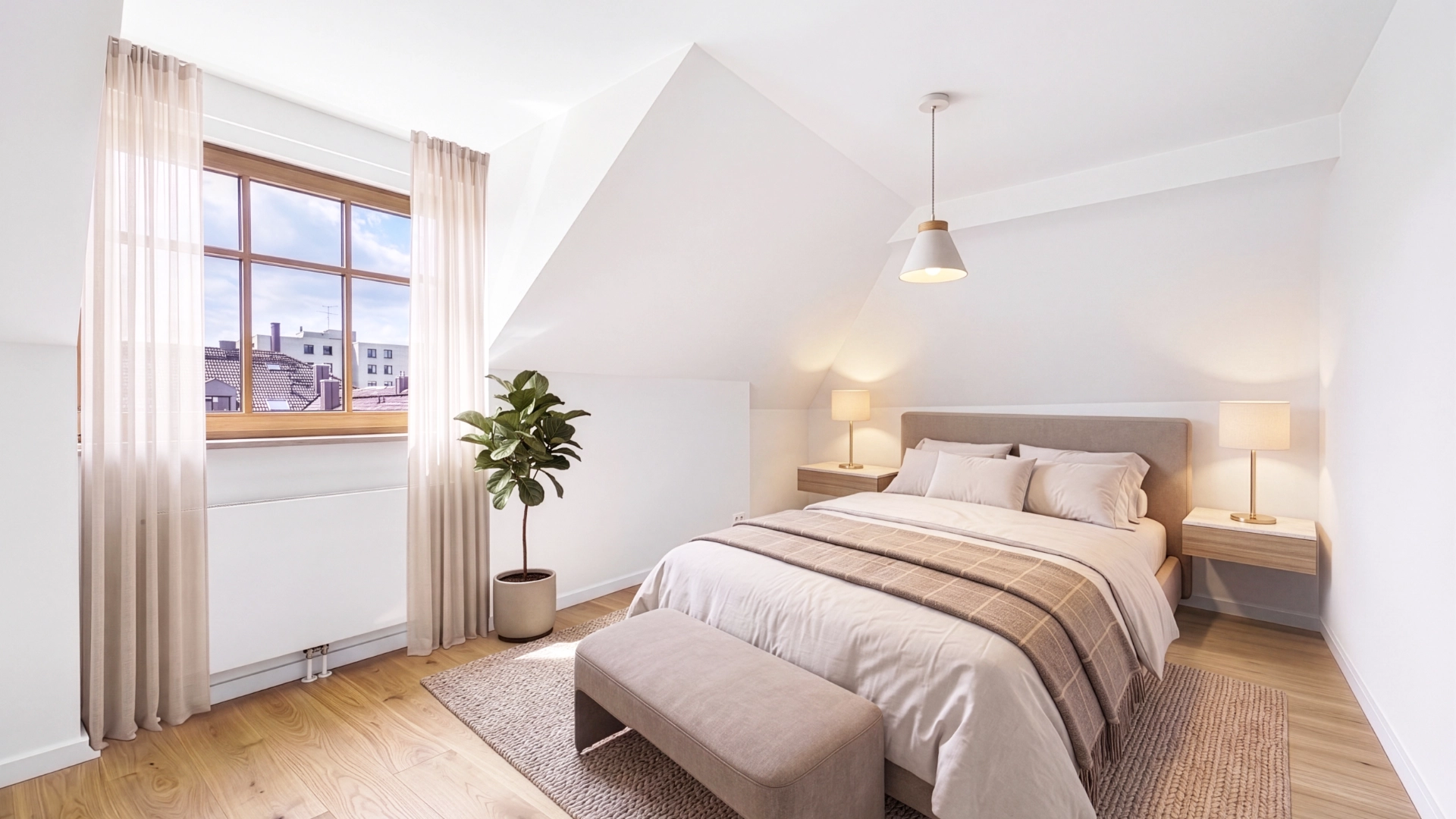 München Berg am Laim Wohnung kaufen Schlafzimmer Staging